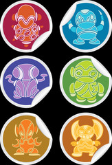 Alien Stickers