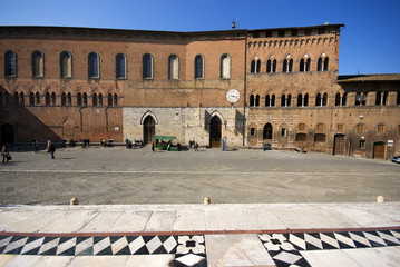 Siena, Ospedale di S. Maria della Scala - obrazy, fototapety, plakaty
