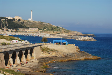 Vista di Santa Maria di Leuca con faro - Puglia