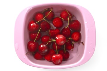 Cherry red fruits texture