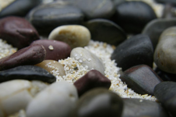 Beach Sand and Stones Background