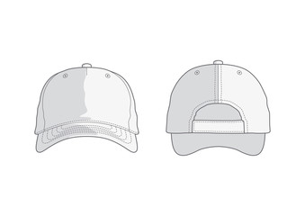 White vector cap