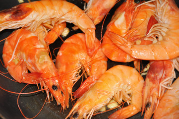 crevettes grillées