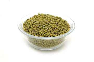green mung beans in bowll