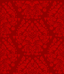 red curled symmetric background