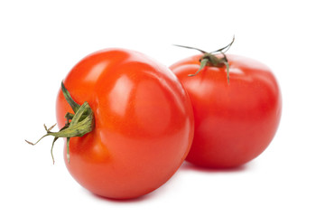 ripe tomatoes isolated