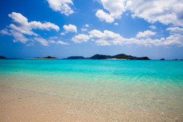 Okinawa coral islands on the horizon - 14056317