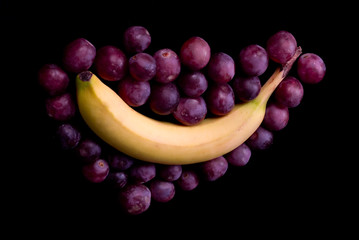 banan i winogrona © Krzysztof Budziakows