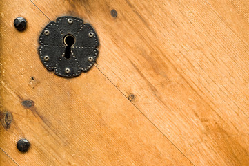 Old door keyhole