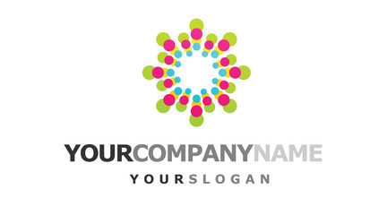 Colorful innovation company logo design
