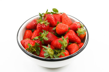 Strawberries in bowl