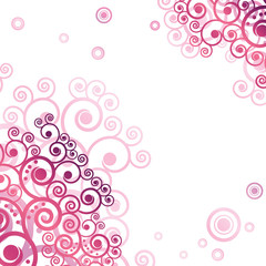 Floral  pink background