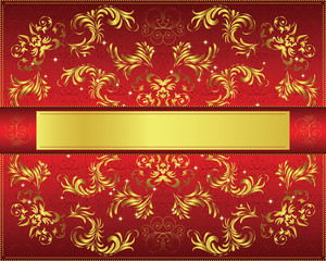 Gold Floral background