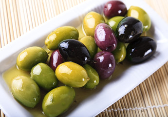 Olives and oil