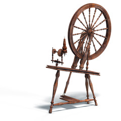 spinning wheel - obrazy, fototapety, plakaty