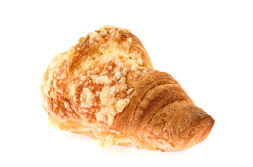 Croissant isolated on white.