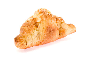 Croissant isolated on white.