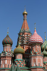 Fototapeta na wymiar Bazyli katedra na Placu Czerwonym w Moskwie, Rosja