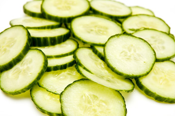 Sliced Cucumbers