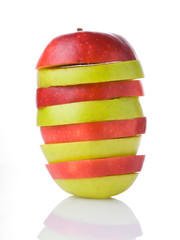 Fototapeta na wymiar mixed apple