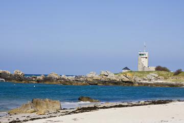 view of a beach in brittany