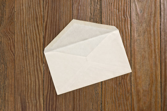 Open white envelope.