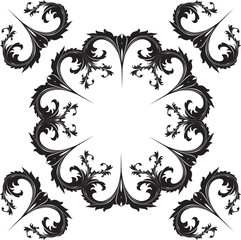 Ornament with floral