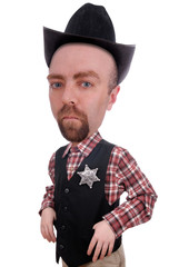 Sheriff wearing a marshals badge