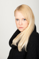 Naklejka premium young beautiful girl