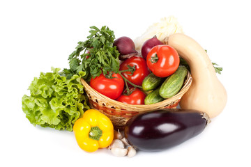 Still-life with fresh vegetables