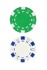 Two Chips isolated on White