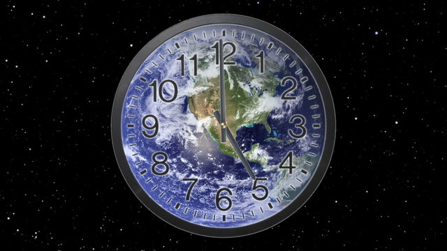 Earth Clock Time Lapse