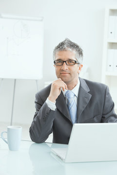 Relaxed businessman