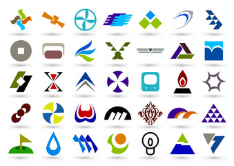 abstract geometric elements used to design