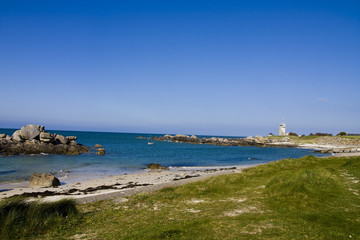 part of coastline in brittany