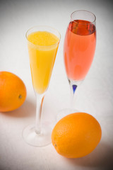 Mimosa and Kir Royal