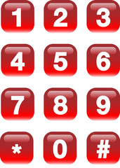 Numbers buttons
