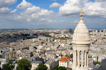 Fototapeta na wymiar Paryż widok z Bazyliki Sacre Coeur OD