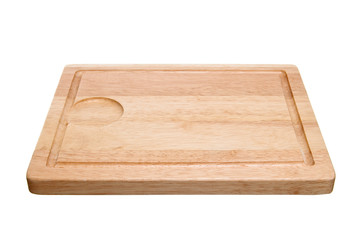 Cutting board isolated on white