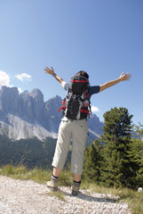 bergwelt naturerlebnis bei wandern