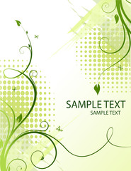 Abstract floral background with place for your text