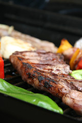 Barbecue Grilling pork chop