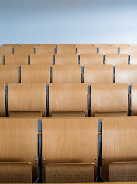 Chairs in university lecture hall