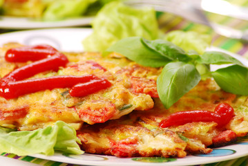 vegetables pancakes