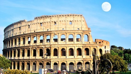 The Colisseum - Colosseo (Flavian Amphitheatre) in Rome (Italy)