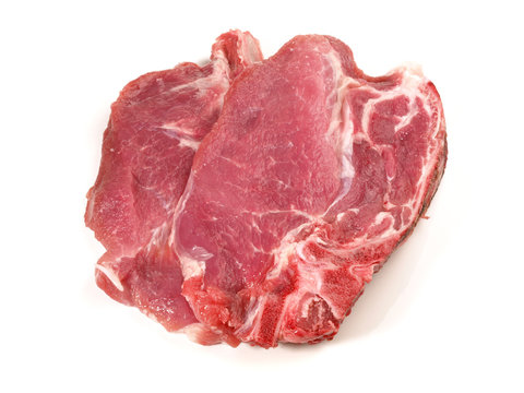 Rohes Schweinekotelett