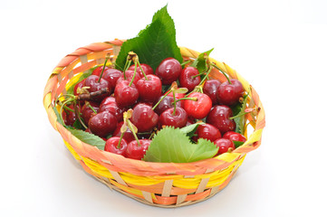 cesto di ciliegie