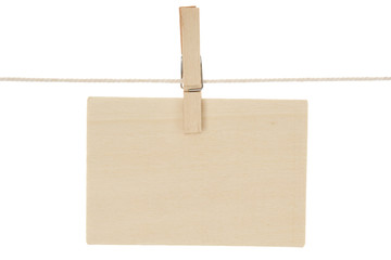 pancarte bois suspendue