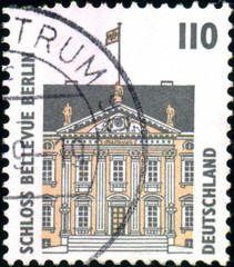 Deutschland. Schloss Bellevue Berlin. Timbre postal.