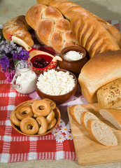 Bread, Milk And Berry